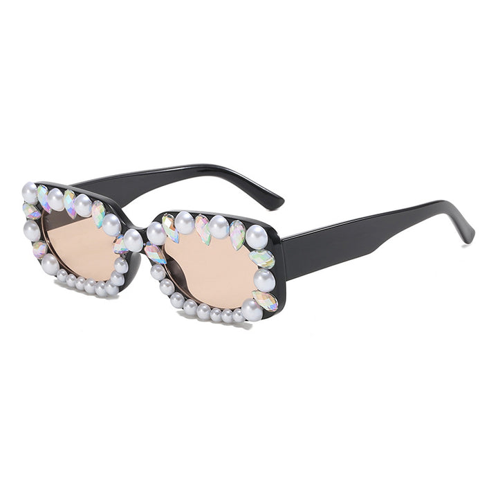 Ladies elegant sunglasses with pearl decoration Bowlift