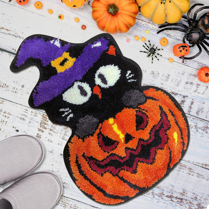 Ghost-Themed Plush Bath Mat Bowlift