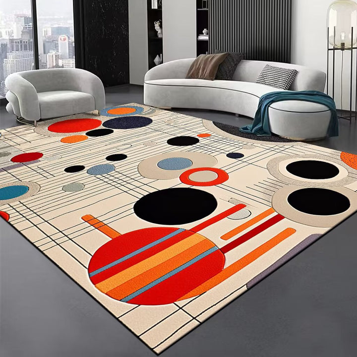 Abstract Swirl Area Rug Bowlift