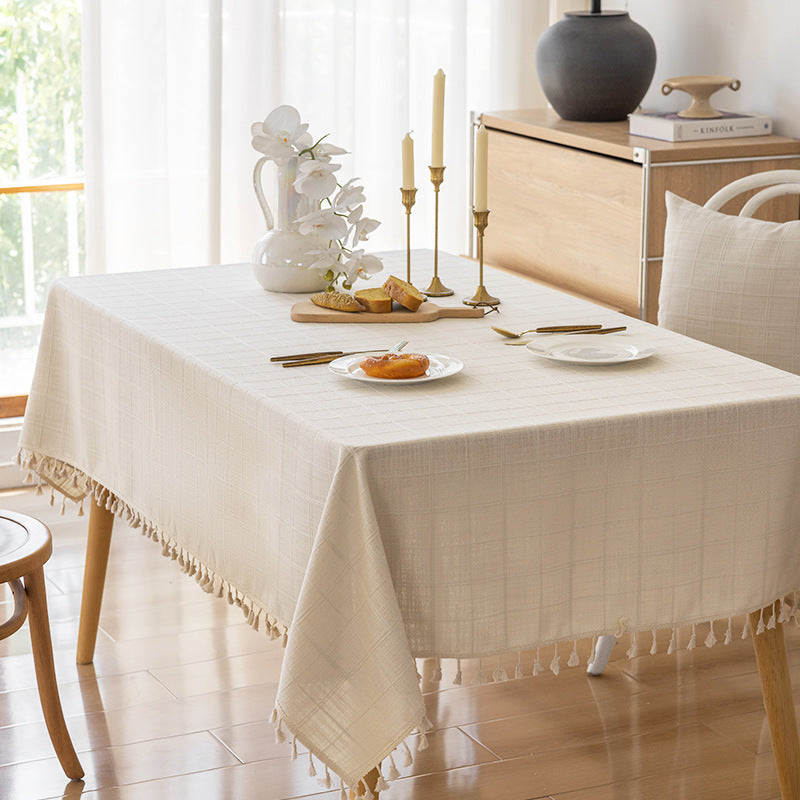 Elegant Textured Tablecloth