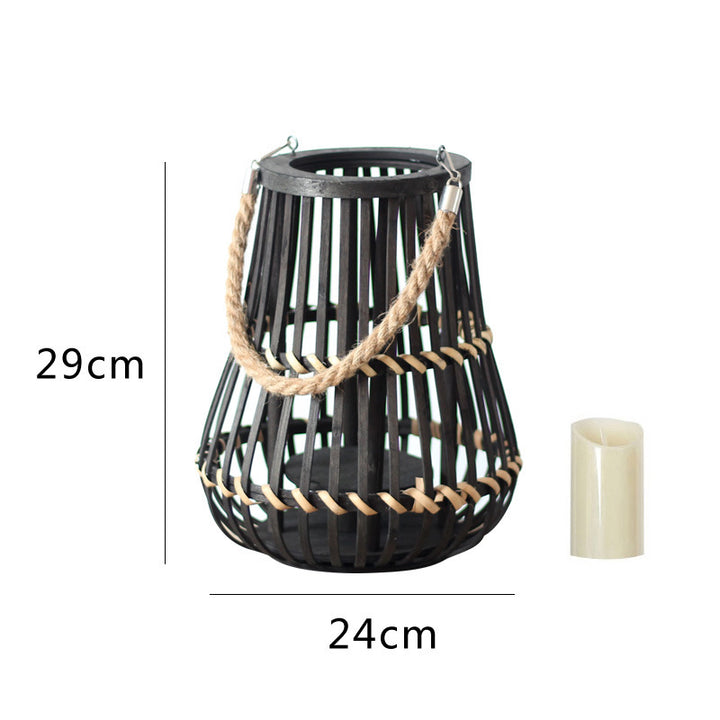 Stylish lantern with hemp handle Bowlift