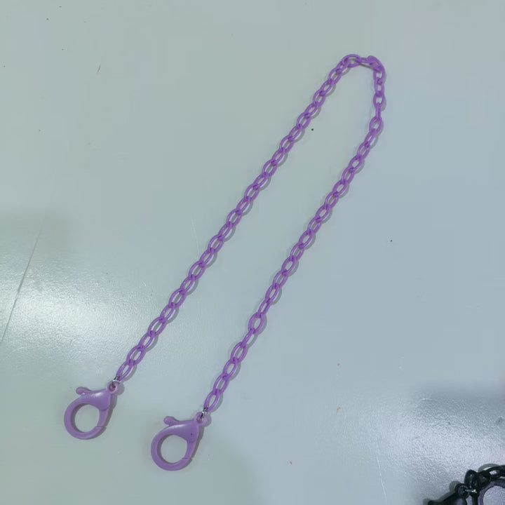 Fashionable Glasses Holder Chain Made of Transparent Material Bowlift