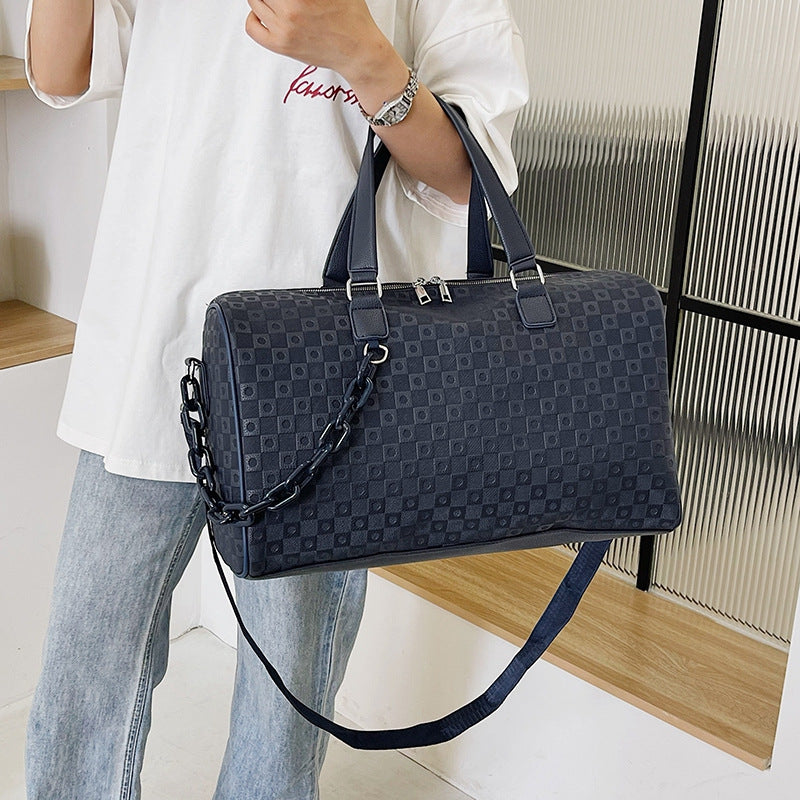Premium Vegan Leather Travel Duffle Bag Bowlift