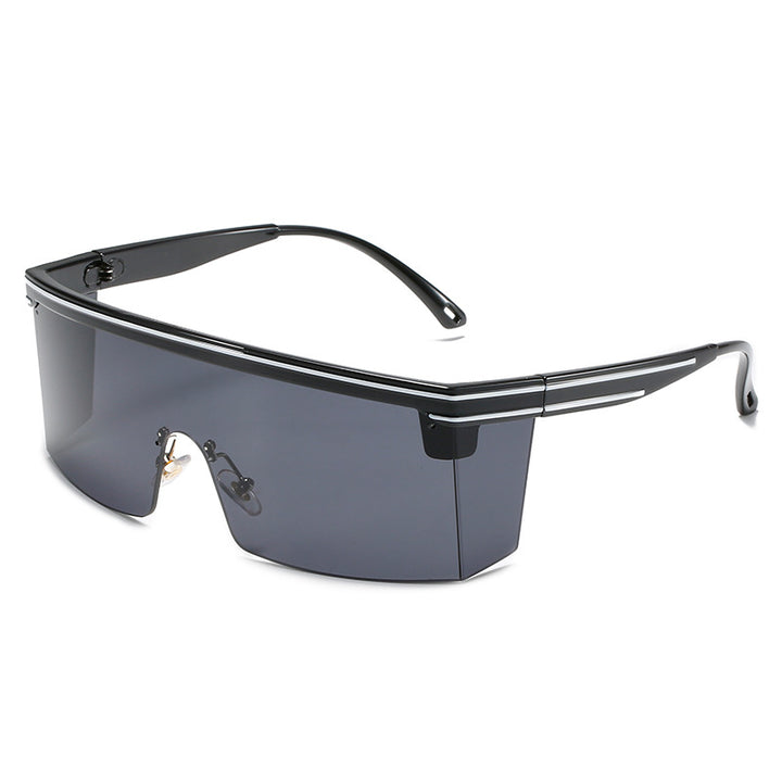 Women's Sporty Sunglasses with Futuristic Design and Unobstructed Field of View Bowlift