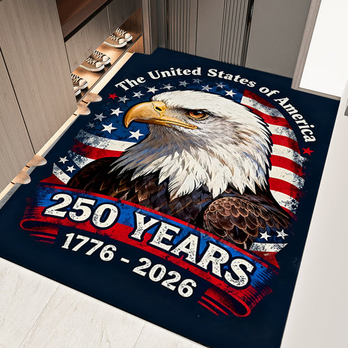 Patriotic Eagle Themed Decorative Area Rug