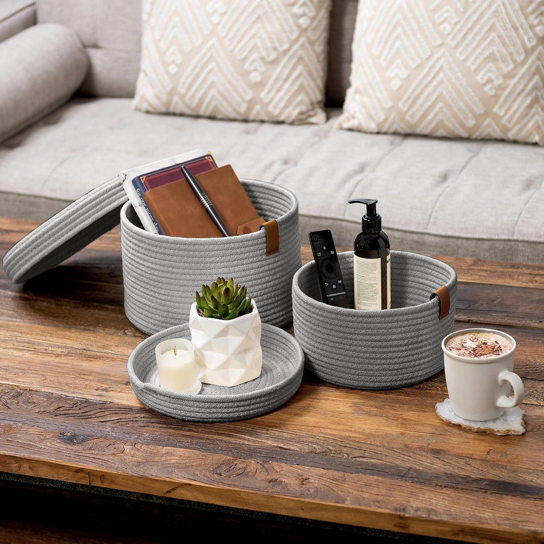 Ladies stylish and versatile storage basket set Bowlift