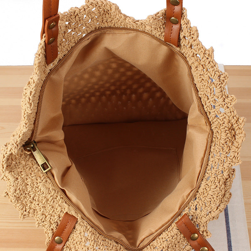 Trendy Crochet Shoulder Bag Bowlift