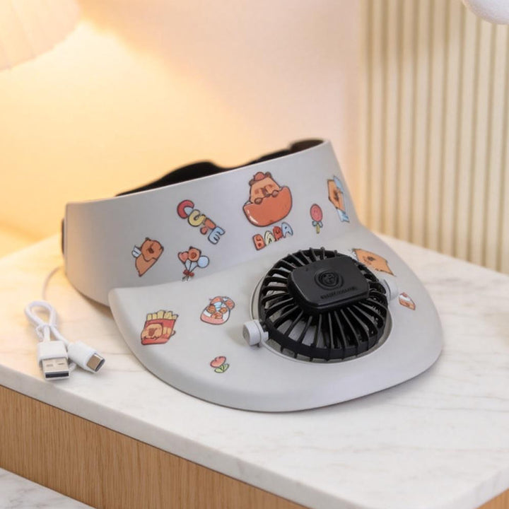 Ladies Comfortable Table Fan with Playful Design Bowlift