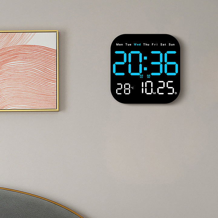 Digital Multi-Function Alarm Clock with Temperature and Date Display Bowlift