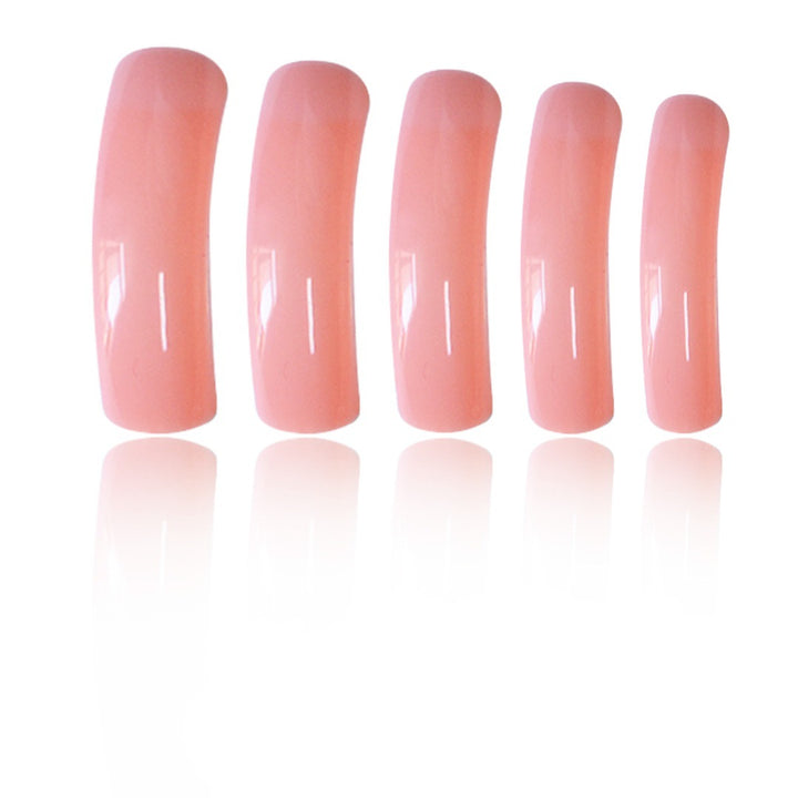 Glossy Long Press-On Nail Extensions Bowlift