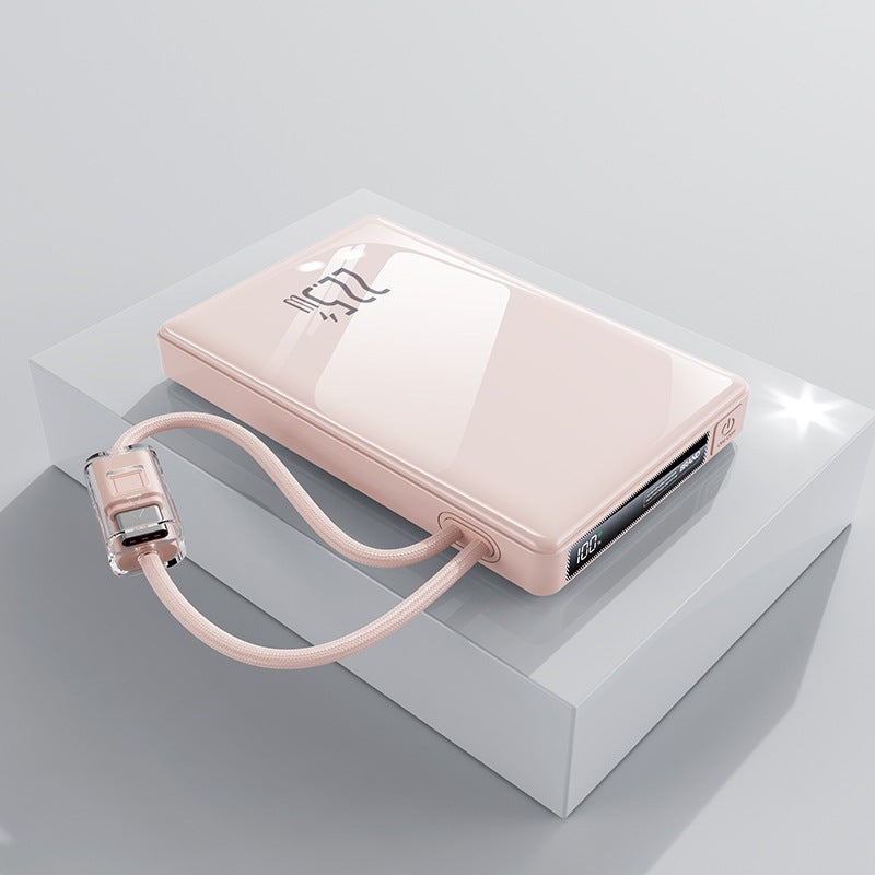 Portable power bank with multifunctional fast charging connector Bowlift