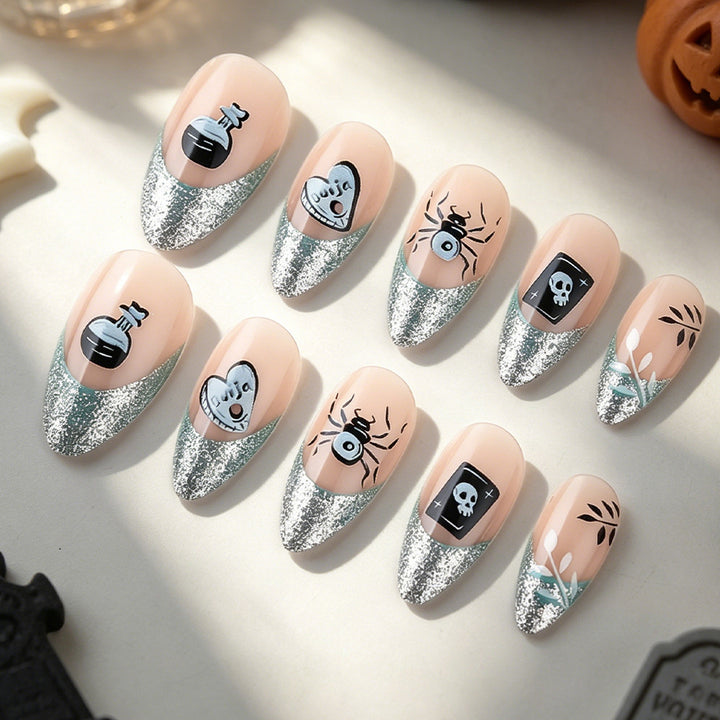 Gothic-Themed Nail Art Set Bowlift