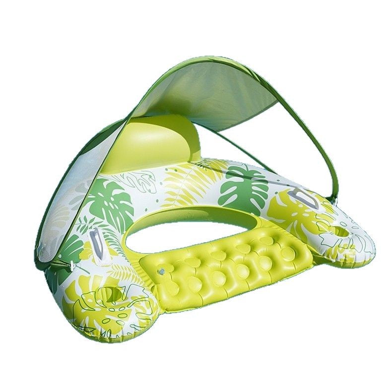 Inflatable Pool Lounger with Canopy Bowlift