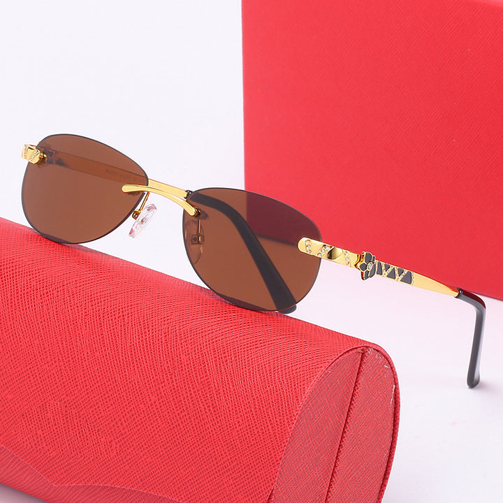 Women's fashionable sunglasses with stylish metal frame and protective lenses Bowlift