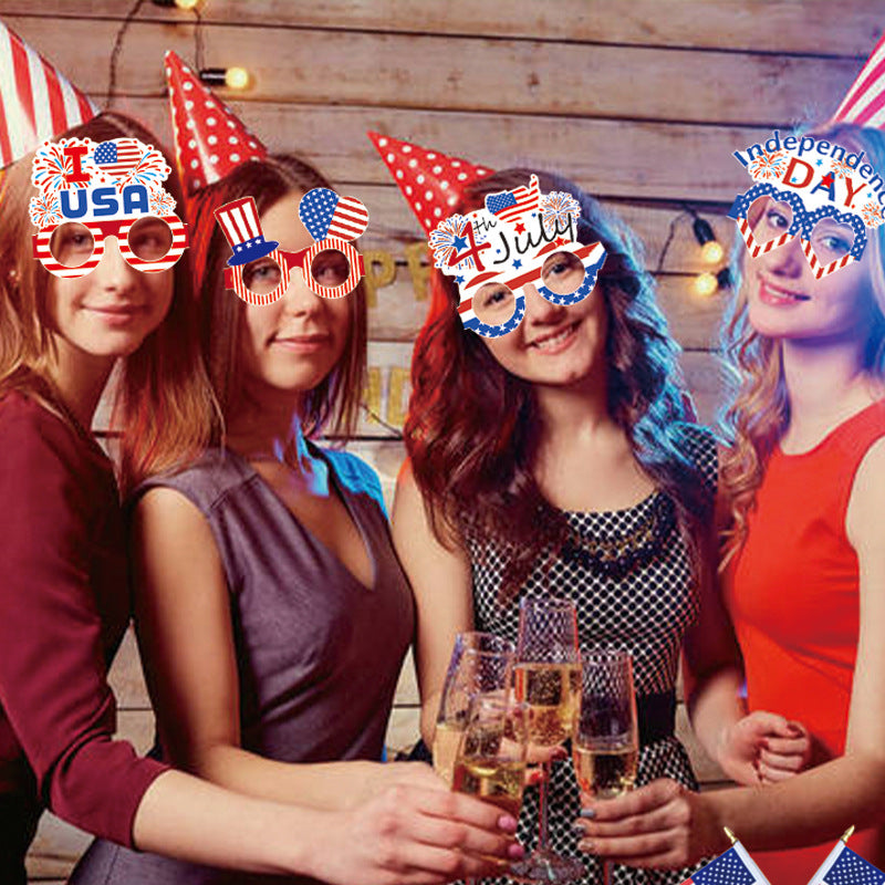 Unisex paper star-shaped tag with USA motif and jute cord Bowlift
