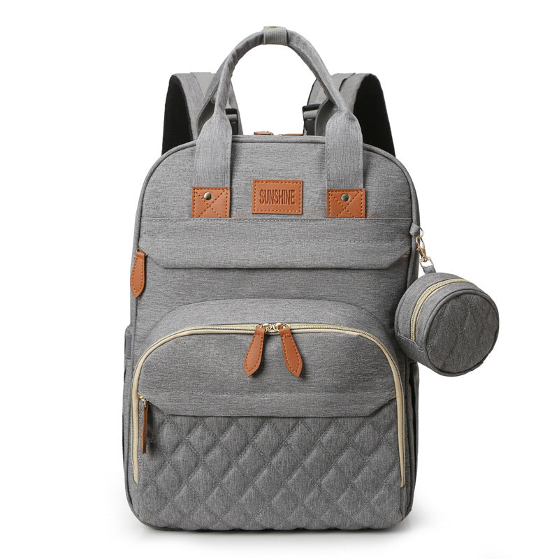 Quilted Multi-Functional Travel Backpack Bowlift
