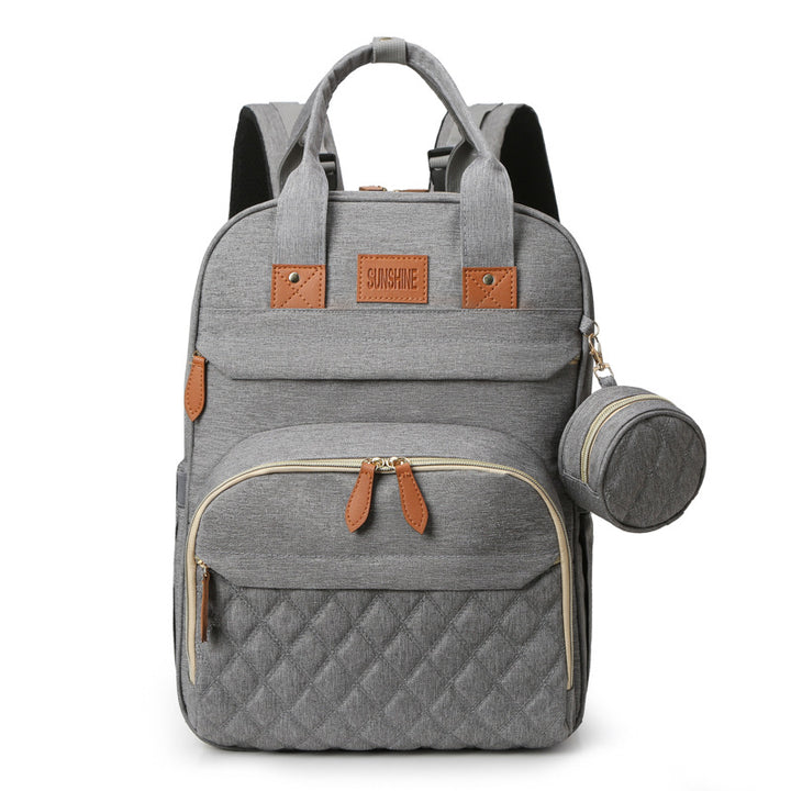 Quilted Multi-Functional Travel Backpack Bowlift