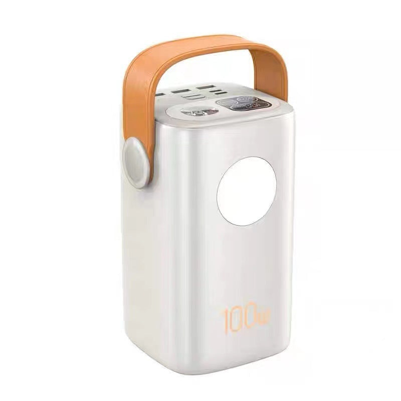 Portable power station with high power output and ergonomic carrying handle Bowlift