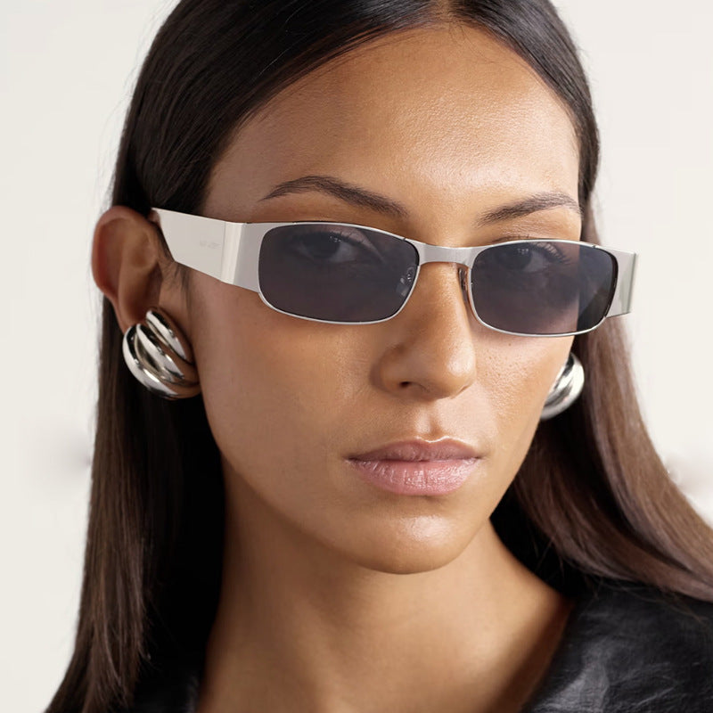 Women's fashionable rectangular sunglasses with elegant lenses Bowlift