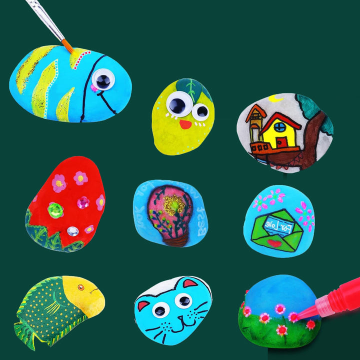 Unisex Creative Paint and Craft Set with Stone Motifs Bowlift