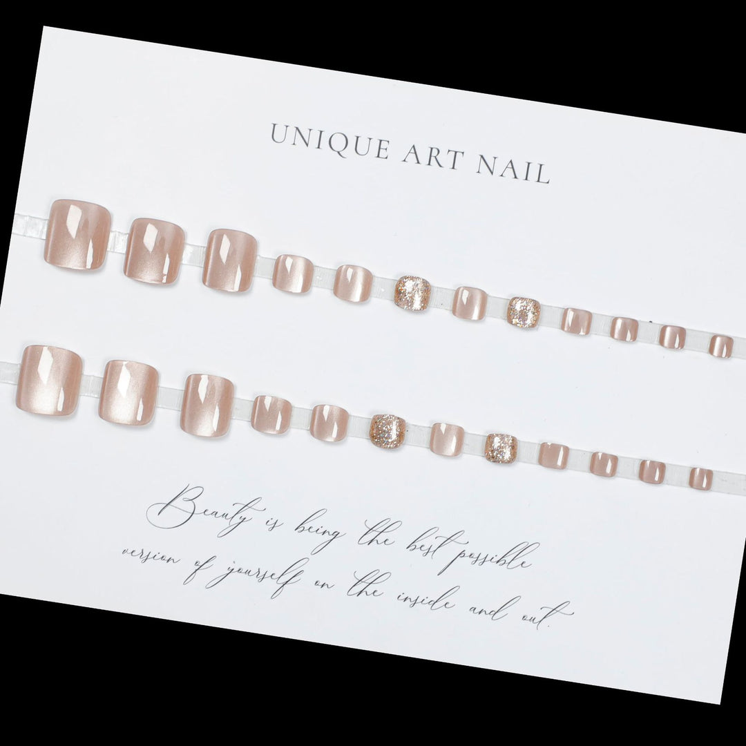 Decorative Gem-Studded Toe Nail Art Bowlift