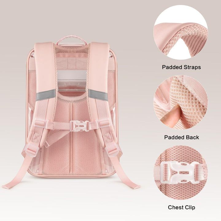 Unisex transparent backpack with multiple compartments and breathable design Bowlift