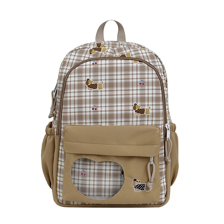 Backpack with Creative Music and Animal Motif Bowlift