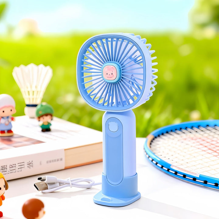 Ladies Portable USB Mini Fan with Cute Animal Design Bowlift