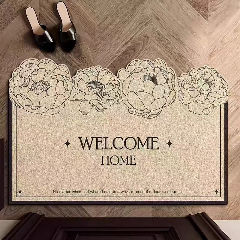 Floral Welcome Mat Bowlift