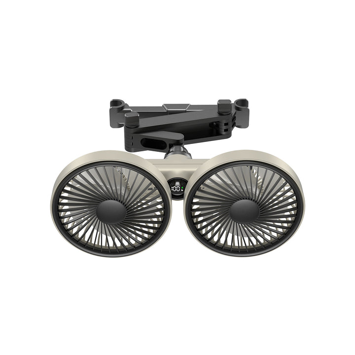 Unisex Dual-Head Rotating Clip-On Fan Bowlift