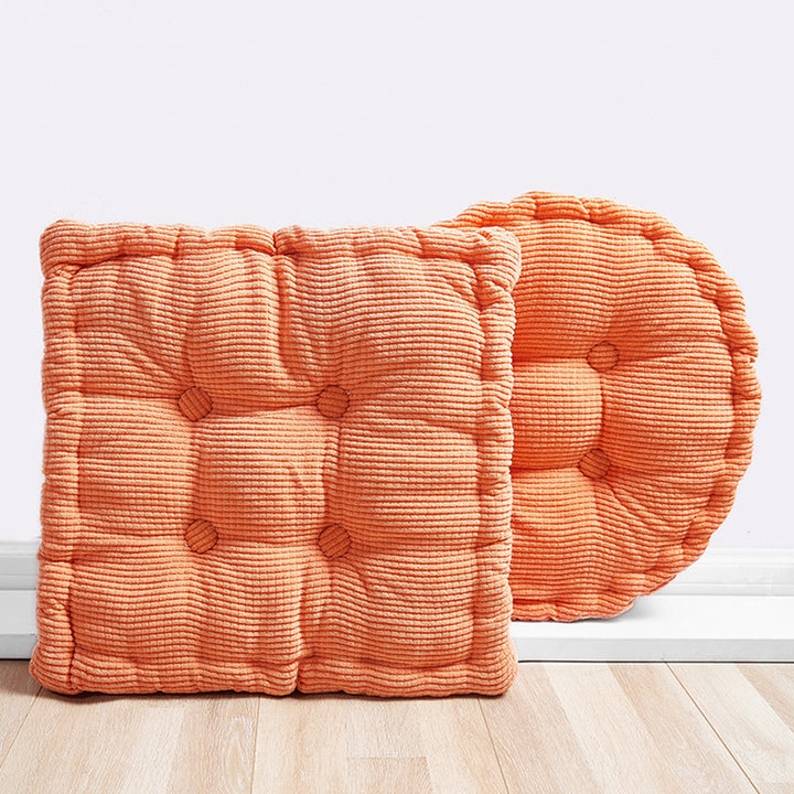 Textured Tufted Seat Cushion Pad Set for Dining Chairs and Floor Seating Bowlift