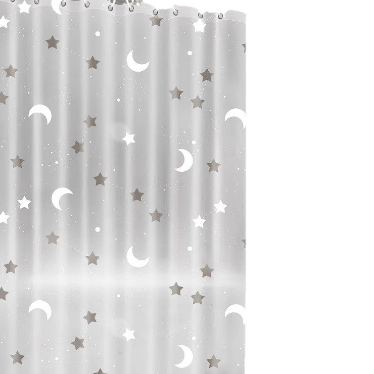 Sheer Textured Shower Curtain Bowlift