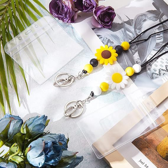 Decorative Beaded Lanyard with ID Holder Bowlift