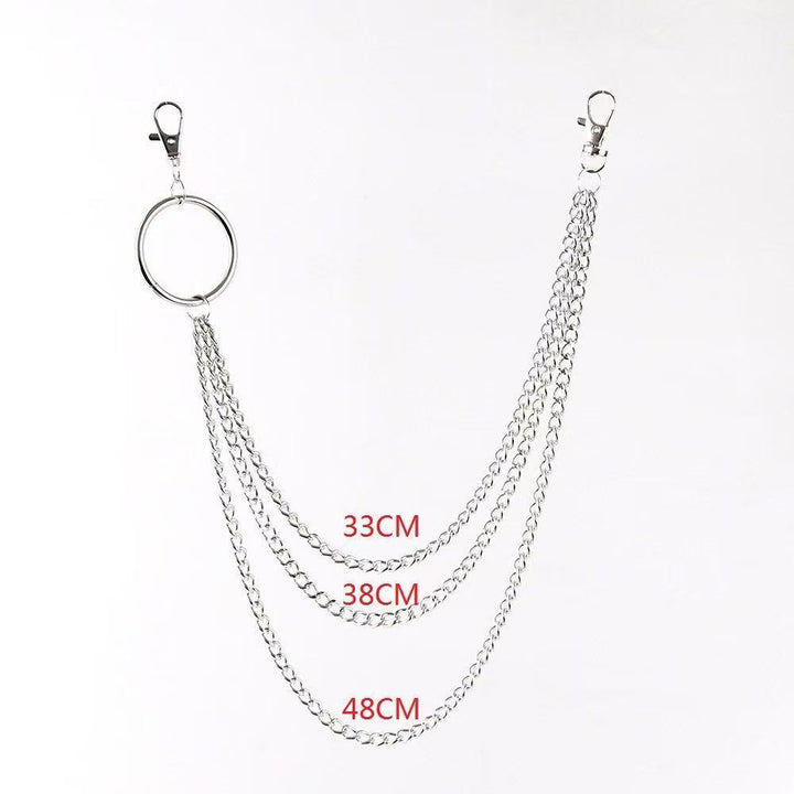 Unique Double Layer Chain Wallet Keychain Bowlift