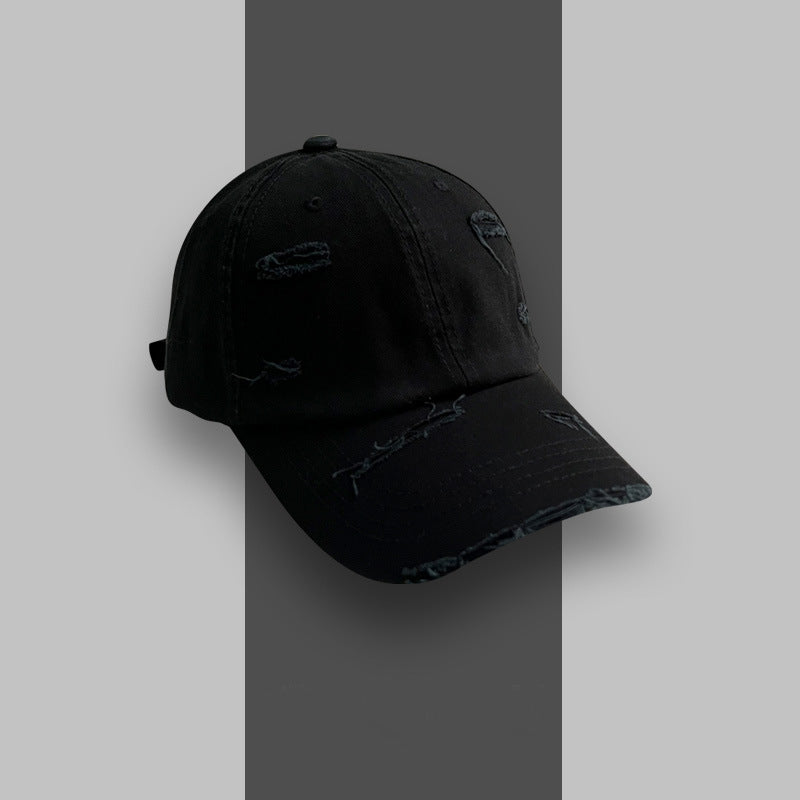 Distressed Fabric Baseball Cap