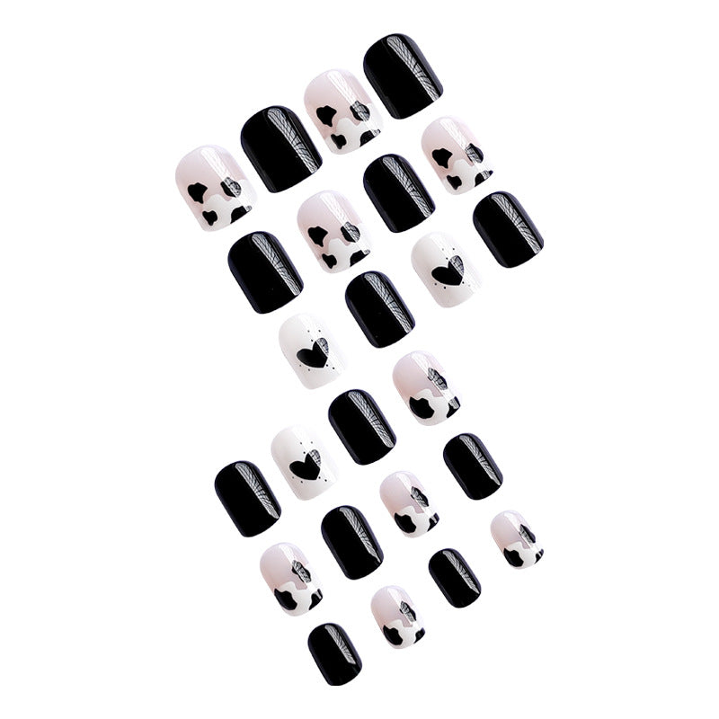 Creative nail art with heart and animal motifs Bowlift