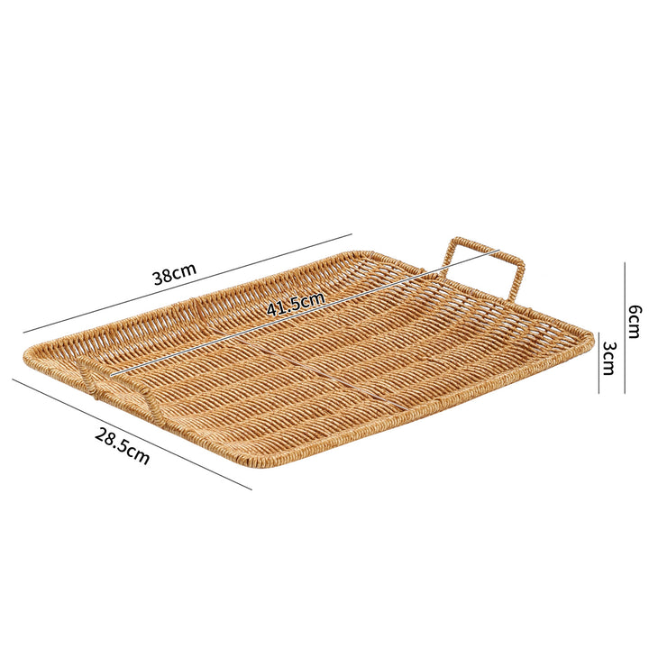 Handwoven Decorative Serving Basket Bowlift