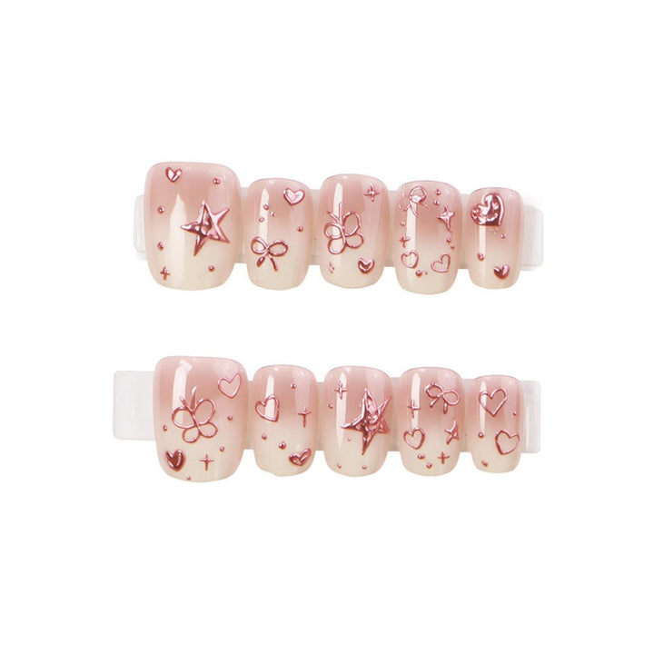 Thematic Press-On Nail Art Set Bowlift