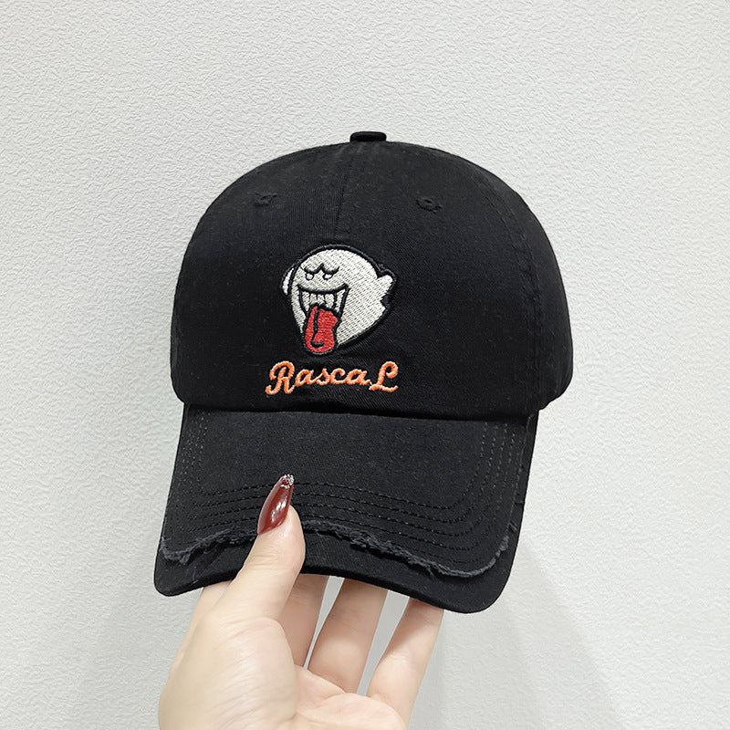 Unisex Embroidered Fun Character Cap Bowlift
