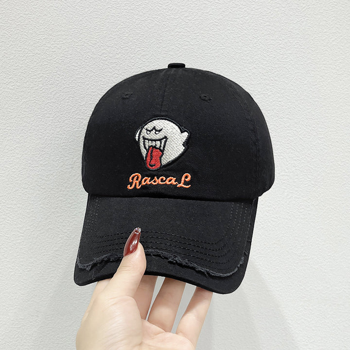 Unisex Embroidered Fun Character Cap Bowlift