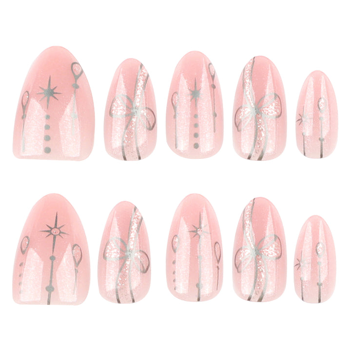 Artful glamour nail art with glossy accents Bowlift
