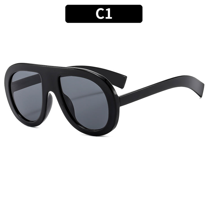 Oversized Protective Shield Sunglasses