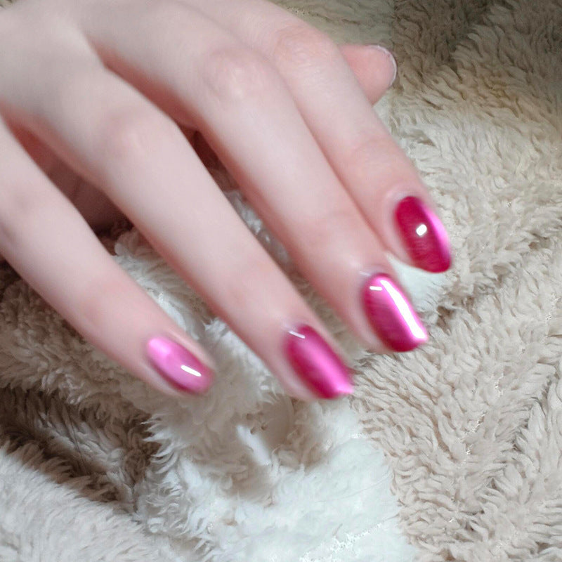 Gradient Glossy Press-On Nail Set Bowlift