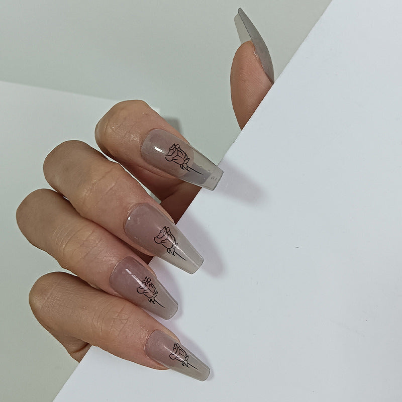 Artificial nail set with unique patterns Bowlift
