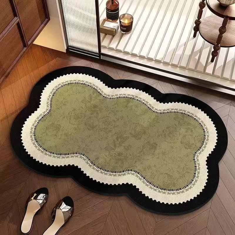 Floral Design Memory Foam Area Mat