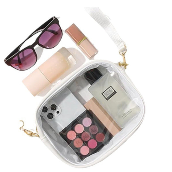 Transparent cosmetic organizer bag Bowlift