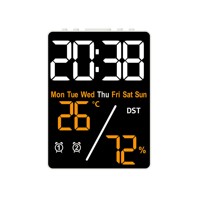 Digital Alarm Clock with Hygrometer and Temperature Display Bowlift