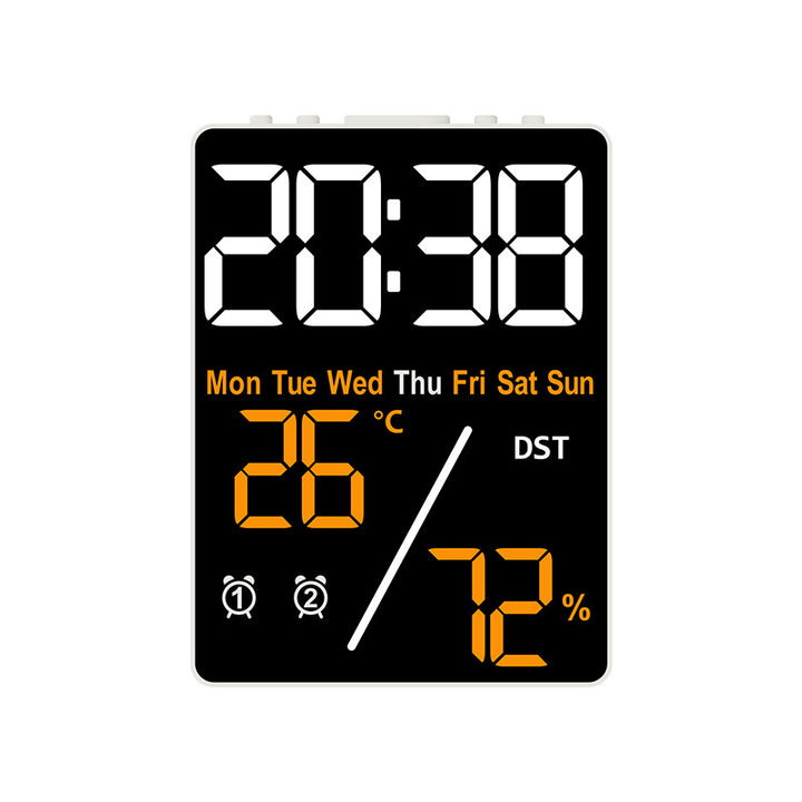 Digital Alarm Clock with Hygrometer and Temperature Display Bowlift