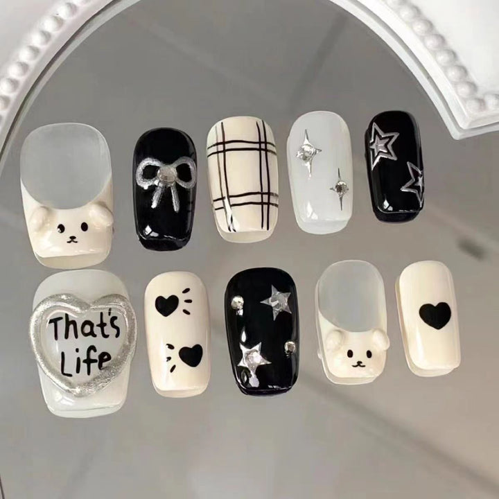 Glamorous Rhinestone Nail Art Bowlift