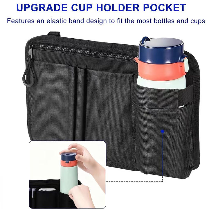 Organizer bag for chair with multiple compartments Bowlift